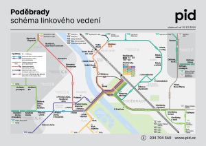 Poděbrady – linky PID (schéma)